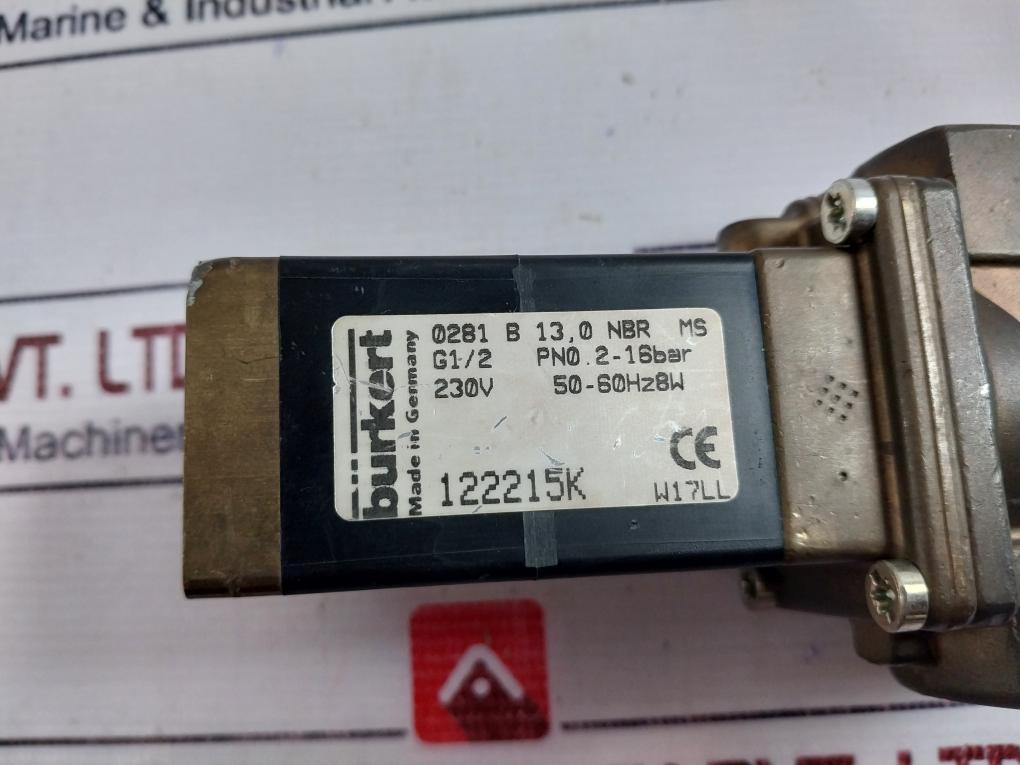 Burkert 122215k Solenoid Valve