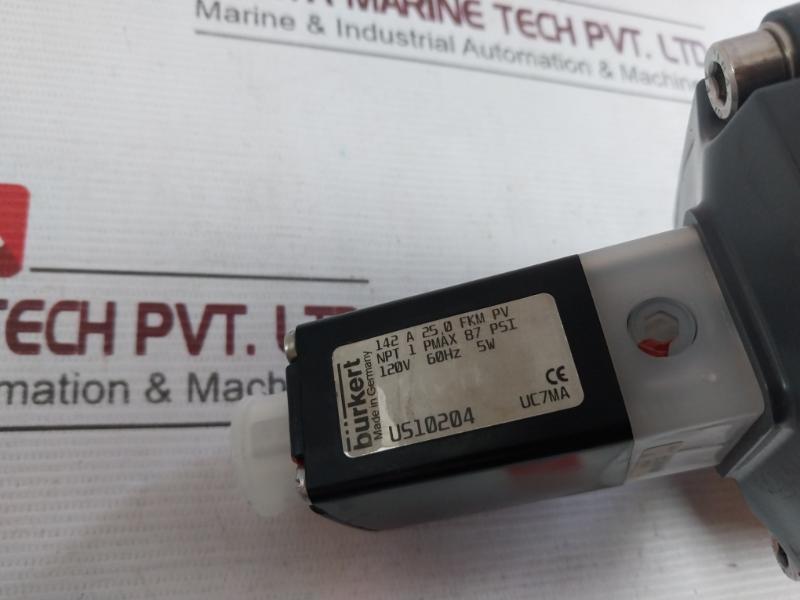 Burkert 142 A 25,0 Fkm Pv Diaphragm 2-way Valve 120V 60Hz 5W 00640716 40 Dn32