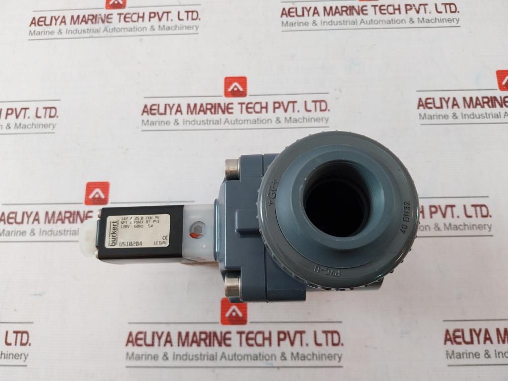 Burkert 142 A 25,0 Fkm Pv Way Pvc Solenoid Valve Pw 201241 Pw 18000 120V Coil