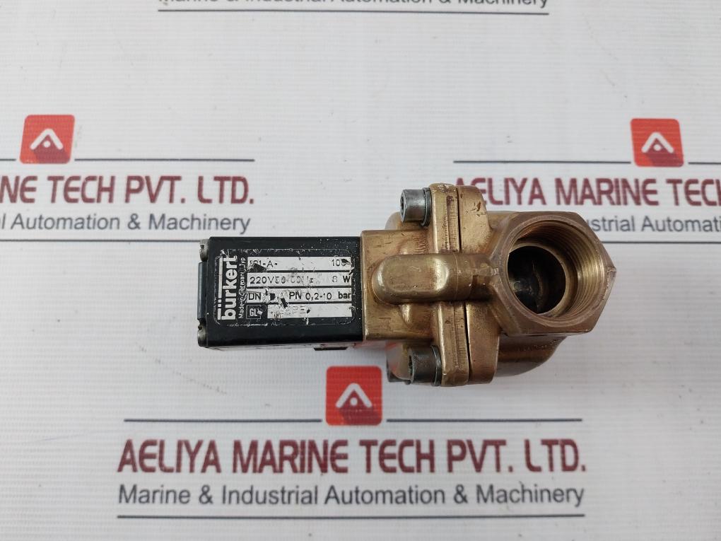 Burkert 181-a Solenoid Valve Pn: 0,2-10 Bar 50/60Hz 8W