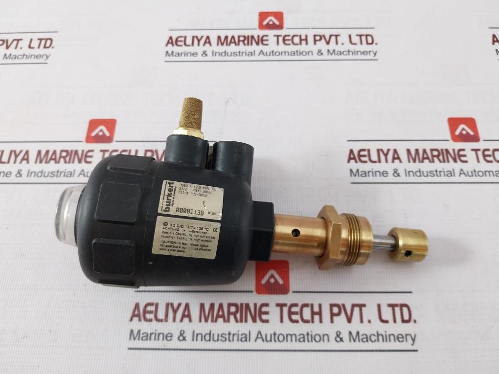 Burkert 2000 A 13,0 Ptfe Rg Pneumatic 2/2 Way Angle Seat Valve