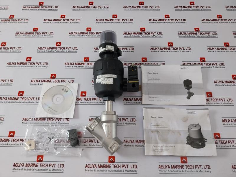 Burkert 2000 A 32,0 Ptfe Va Pneumatic Control Unit 230v 60hz 8w