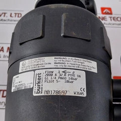 Burkert 2000 A 32,0 Ptfe Va Pneumatic Control Unit 230v 60hz 8w