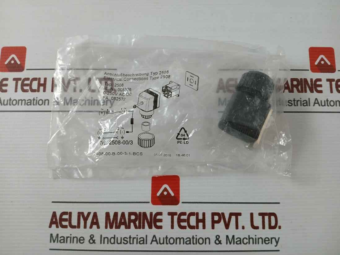 Burkert 2508-00/3 Connector 0-250V Ac/Dc