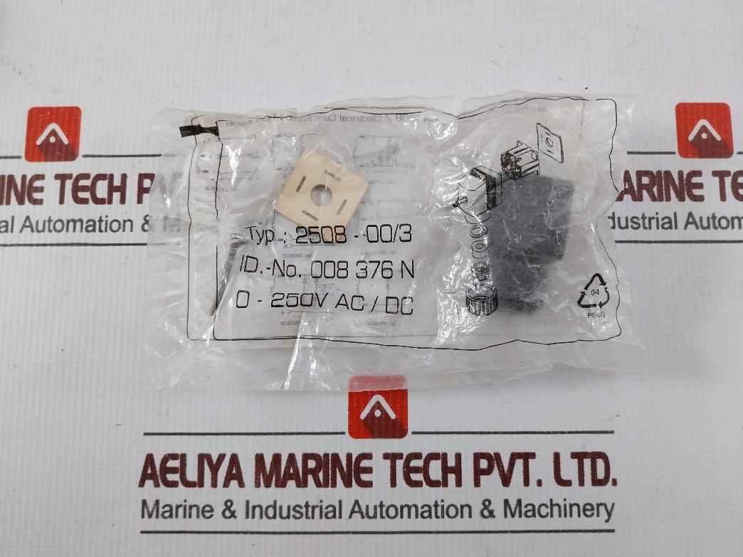 Burkert 2508-00/3 Fluid Control Connector 008 376 N 250V