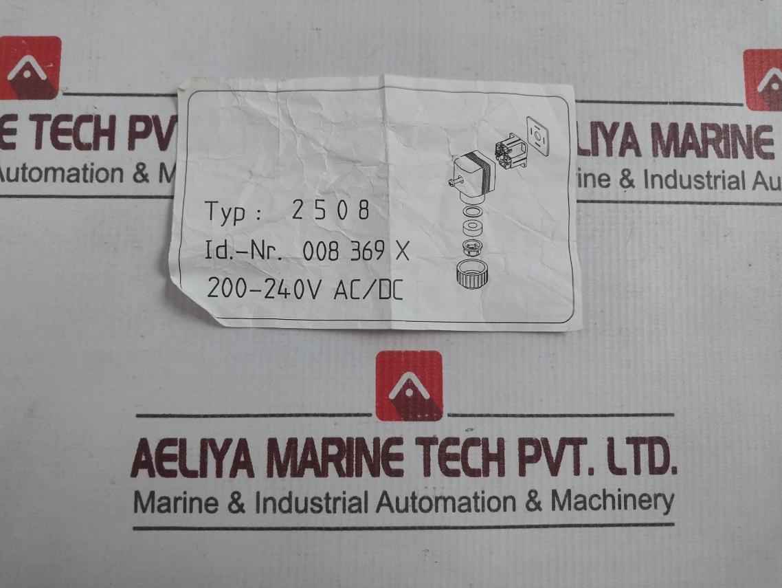 Burkert 2508 Cable Plug Solenoid Valve Connector