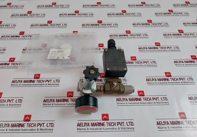 Burkert 5281 A 13,0 Nbr Ms Solenoid Valve, Pressure Gauge, Relief Valve Assembly