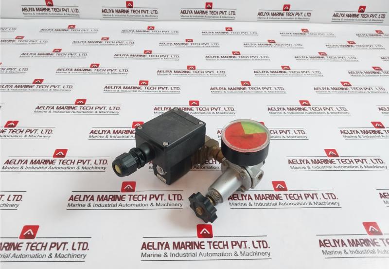 Burkert 5281 A 13,0 Nbr Ms Solenoid Valve, Pressure Gauge, Relief Valve Assembly