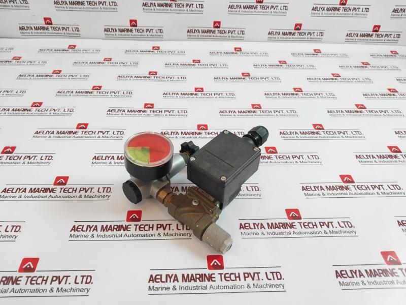 Burkert 5281 A 13,0 Nbr Ms Solenoid Valve, Pressure Gauge, Relief Valve Assembly