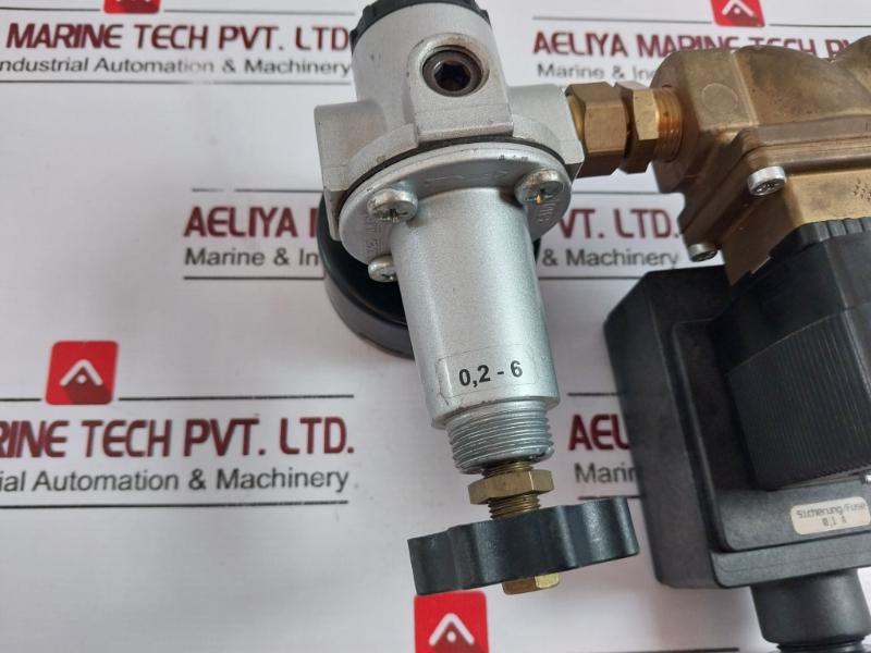 Burkert 5281 A 13,0 Nbr Ms Solenoid Valve, Pressure Gauge, Relief Valve Assembly