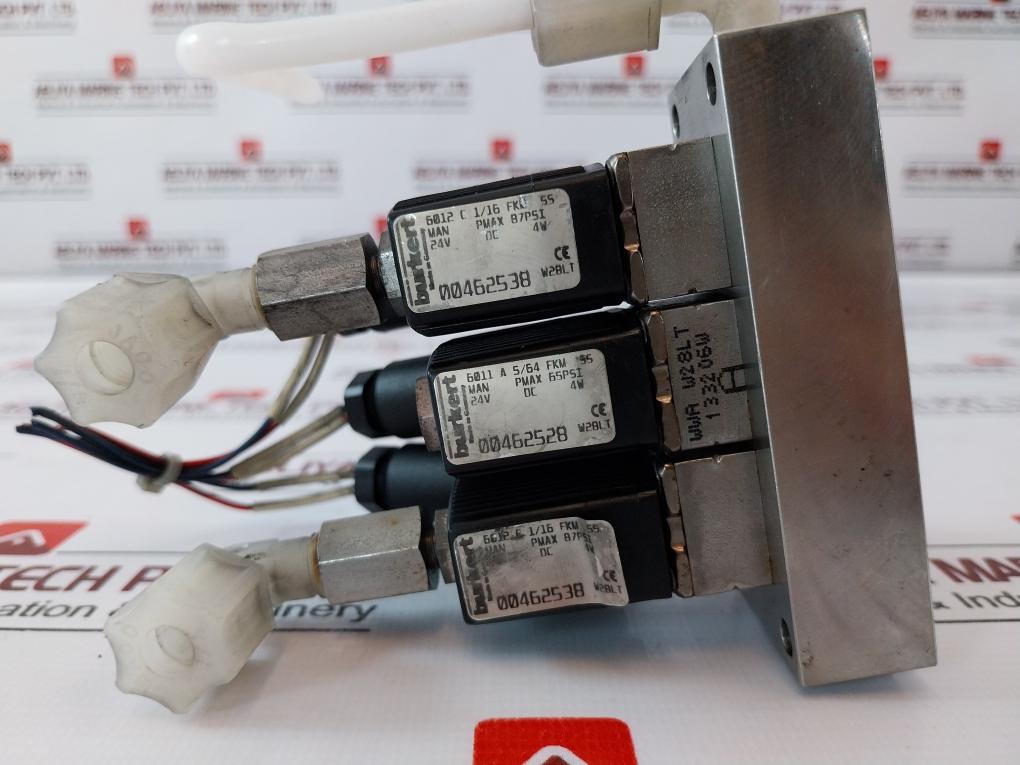 Burkert 6012 C 1/16 Fkm Ss/6011 A 5/64 Fkm Ss Solenoid Valve Assembly