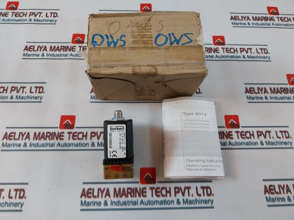 Burkert 6014 C 1,5 Fkm Ms Solenoid Valve 00188860