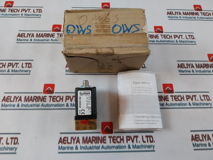 Burkert 6014 C 1,5 Fkm Ms Plunger Valve 3/2-way Direct-acting