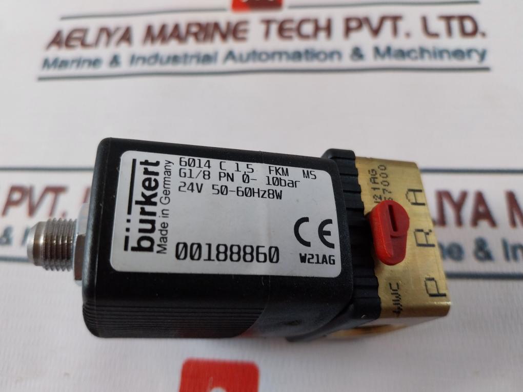 Burkert 6014 C 1,5 Fkm Ms Plunger Valve 3/2-way Direct-acting