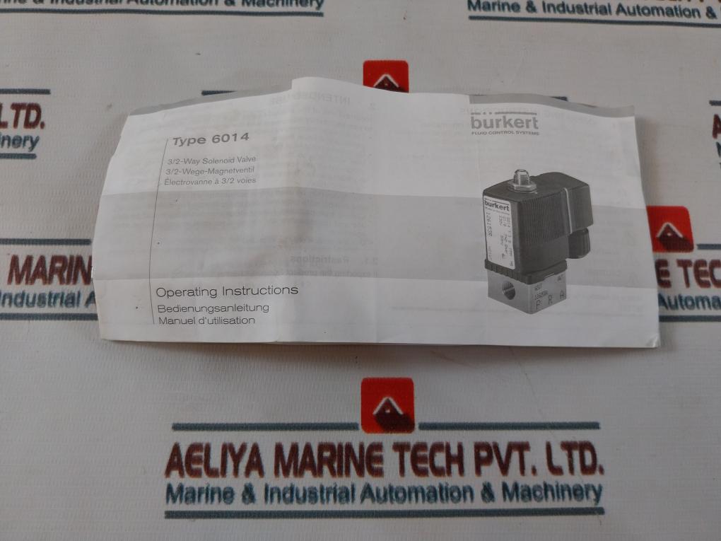Burkert 6014 C 1,5 Fkm Ms Solenoid Valve 00188860