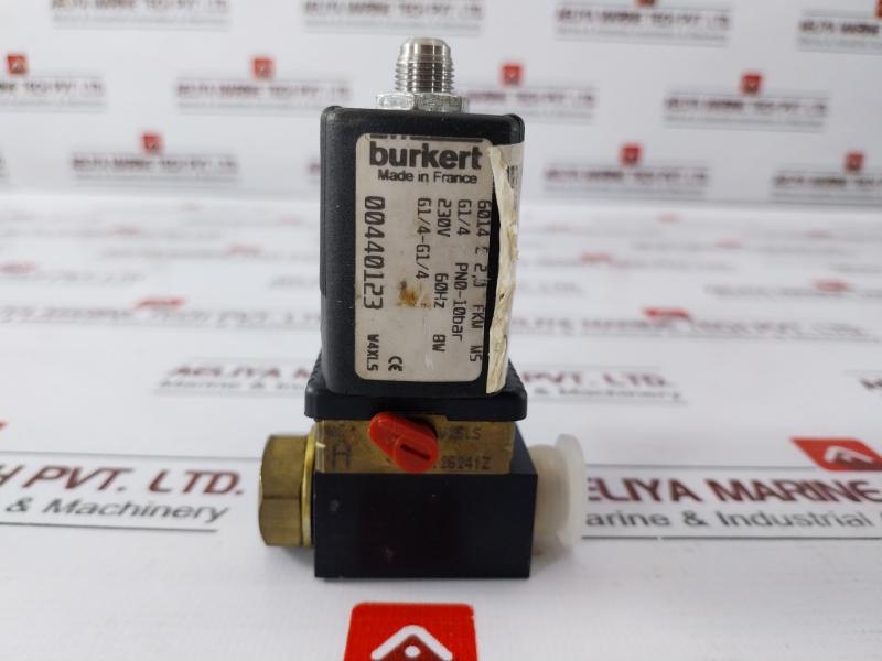 Burkert 6014 C 2,0 Fkm Ms Solenoid Valve 10bar 230v 60hz 8w