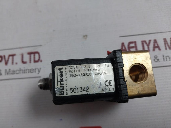 Burkert 6014 C 2,0 Fpm Ms Direct-acting Plunger Solenoid Valve 125725M W2Xll