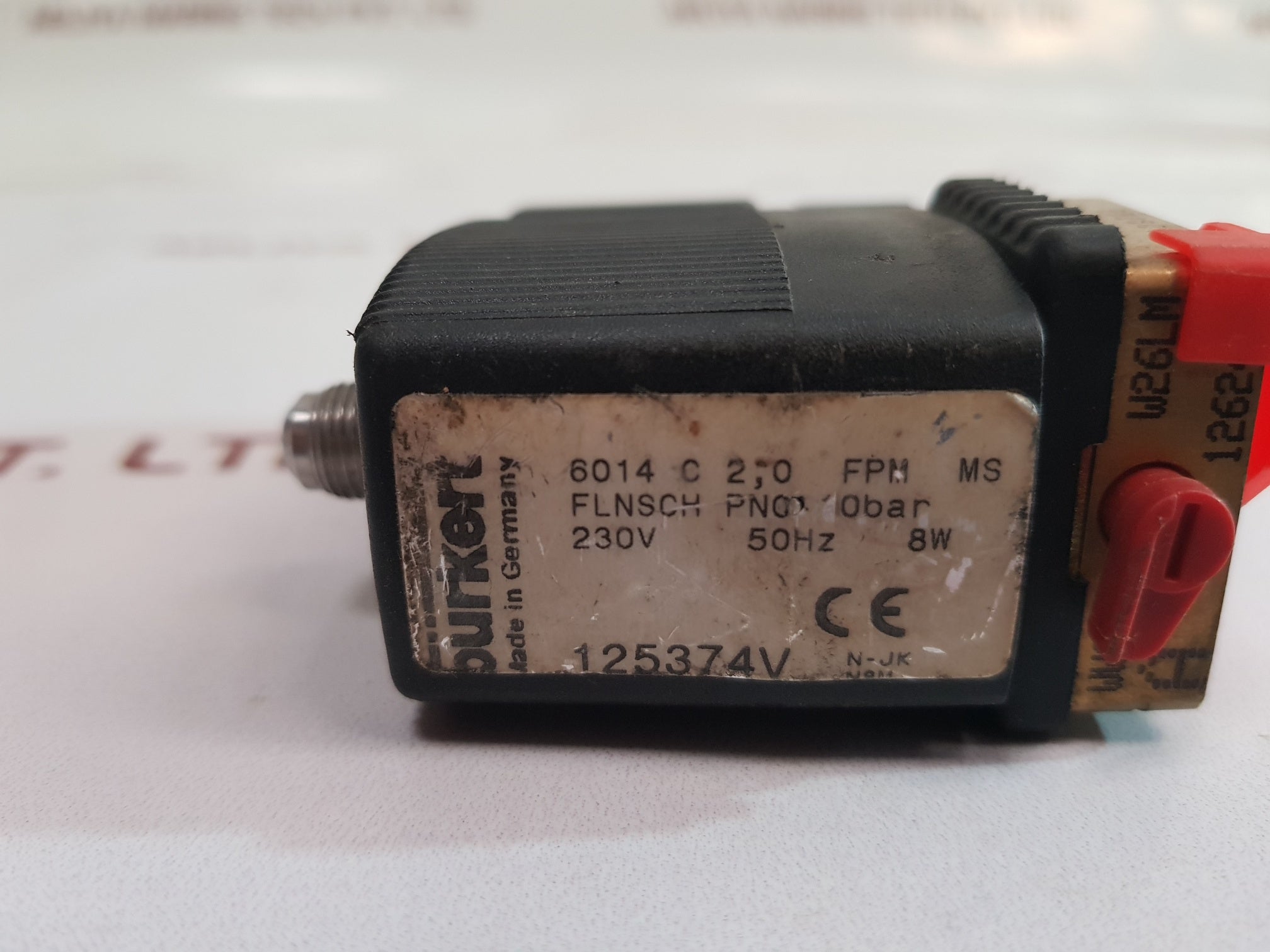Burkert 6014 C 2,0 Fpm Ms Solenoid Valve 125374V
