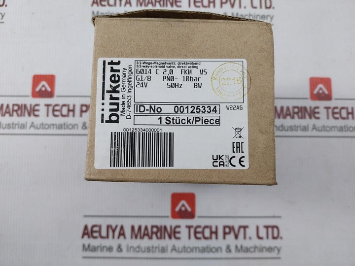 Burkert 6014 Plunger Valve 3/2-way Direct-acting 24V 50Hz 8W