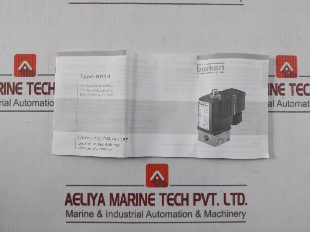 Burkert 6014 Plunger Valve 3/2-way Direct-acting 24V 50Hz 8W