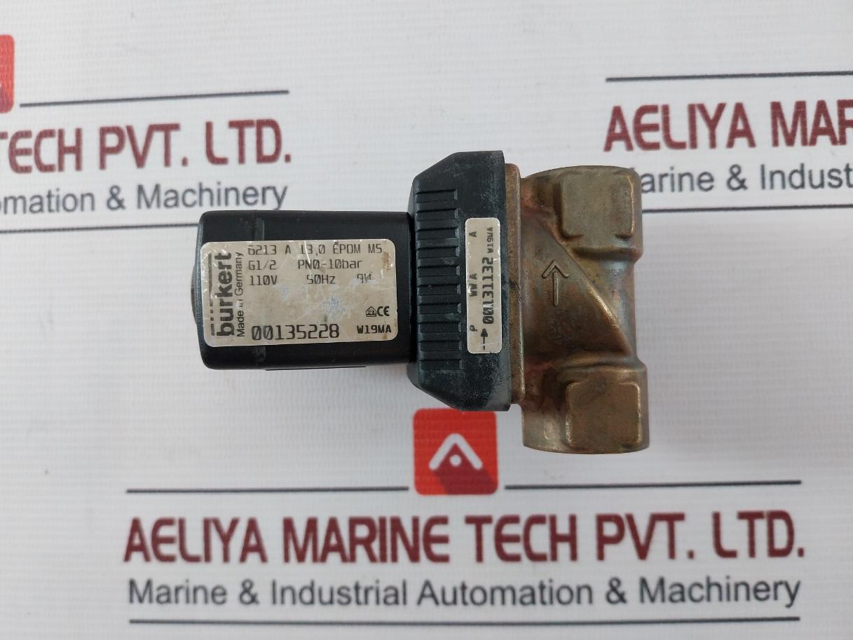 Burkert 6213 A 13.0 Epdm Ms Servo-assisted Diaphragm Valve 110V 50Hz 8W W19Ma