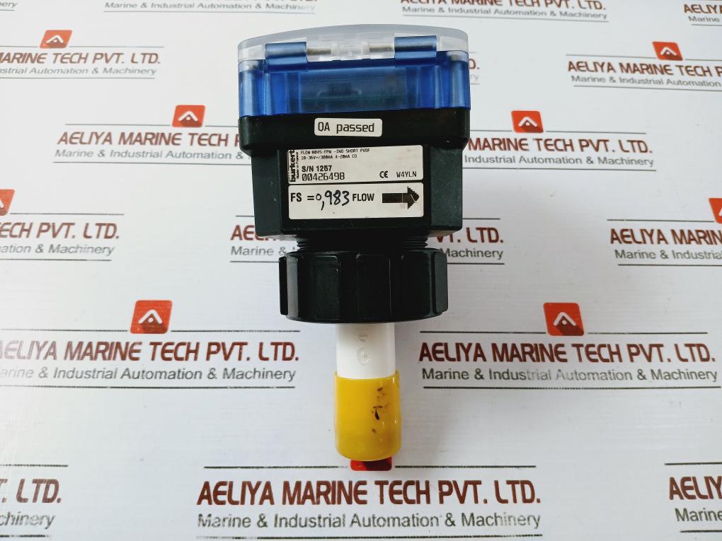 Burkert 8045-fpm Flow Short Transmitter Pvdf, 18-36v, 4-20ma