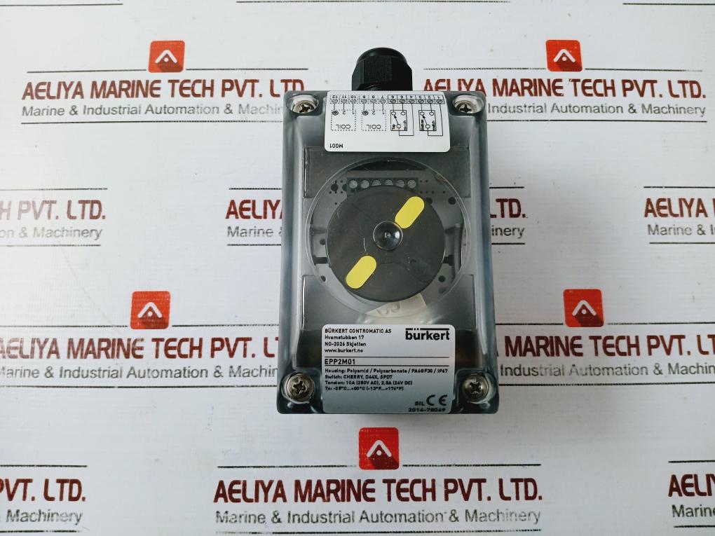 Burkert Epp2m01 Limit Switch 10a (250v Ac), 2,5a (24v Dc)