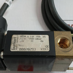 Burkert Pivoted Armature Solenoid Valve 0330 A 3,0 Fkm Ms 1.5 Meter