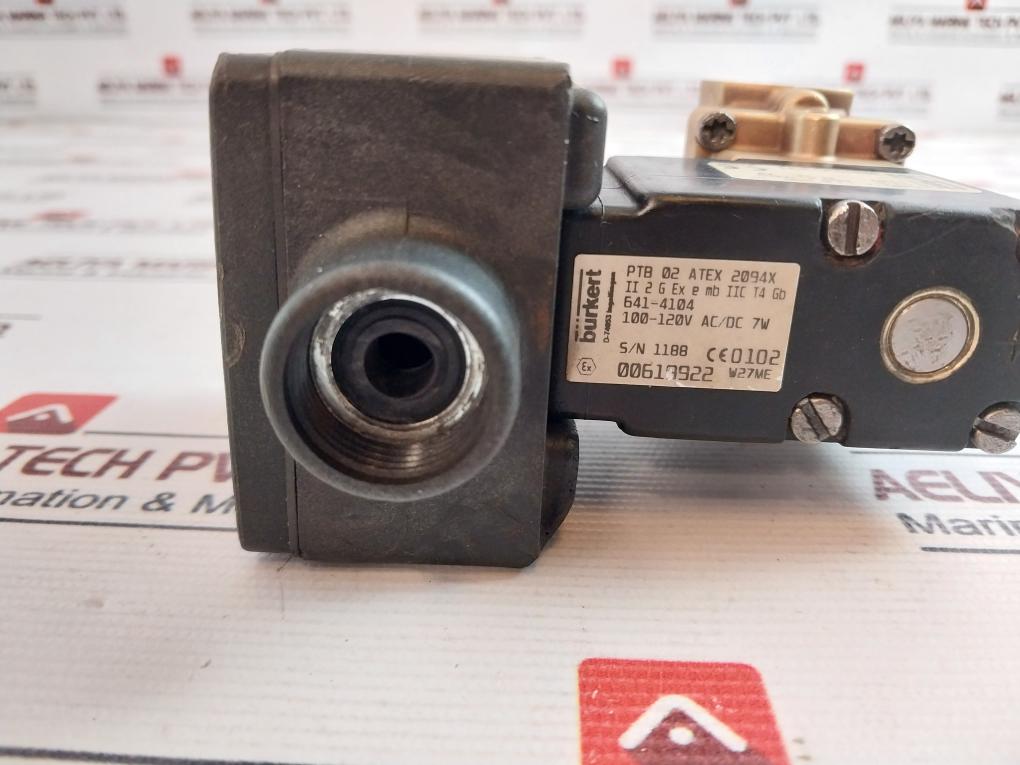 Burkert Ptb 02 Atex 2094X Solenoid Valve 100-120V Ac/Dc 7W