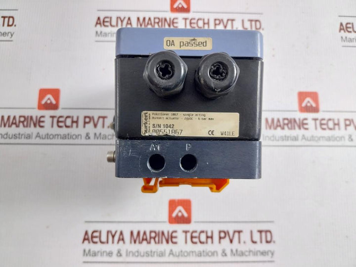 Burkert Valve Positioner Single Acting Side Control 1067, 24Vdc 6 Bar