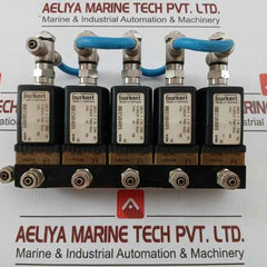Burkert Solenoid Valve Manifold Block 6014 T 2,0 Fkm Ms 24V Dc