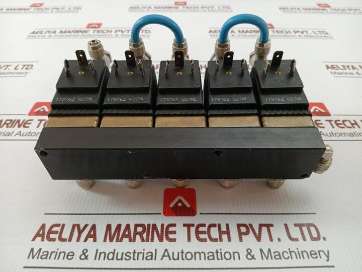 Burkert Solenoid Valve Manifold Block 6014 T 2,0 Fkm Ms 24V Dc