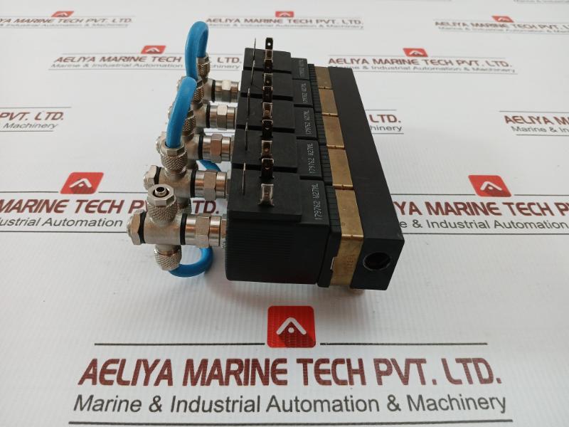 Burkert Solenoid Valve Manifold Block 6014 T 2,0 Fkm Ms 24V Dc