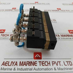 Burkert Solenoid Valve Manifold Block 6014 T 2,0 Fkm Ms 24V Dc