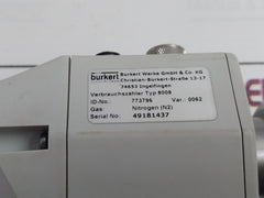 Burkert Werke 8008 Consumption Flowmeter 12-36Vdc 16Bar 27.3Mm 11.0 Bar