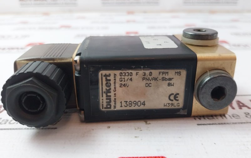 Burkert 0330 F 3,0 Fpm Ms Solenoid Valve 24V Dc