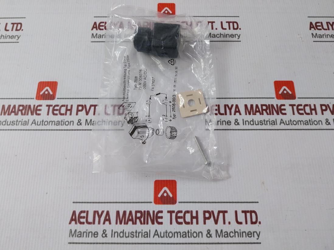 Burkert 2508-00/3 Plug Connector 0-250V Ac/Dc