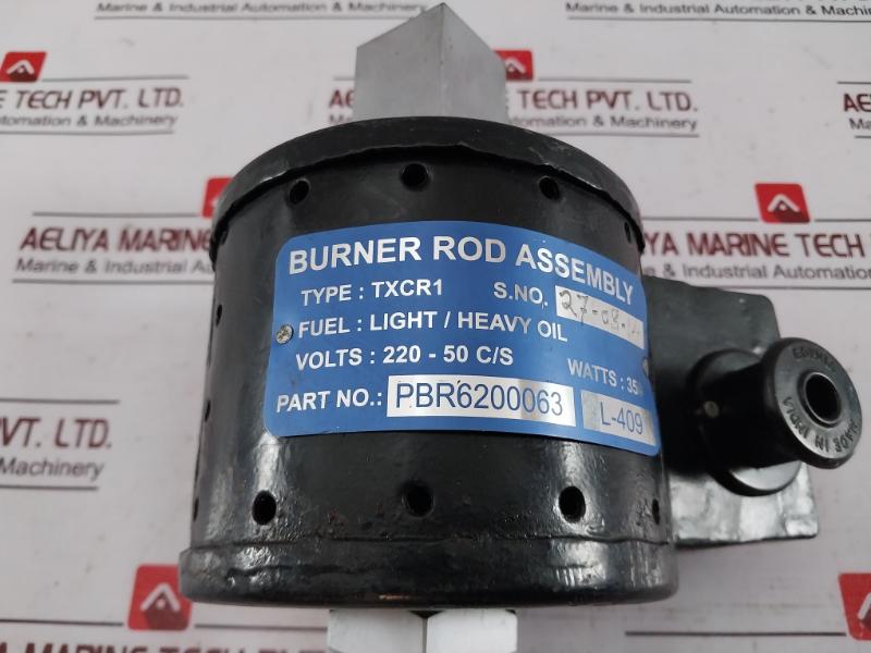 Burner Rod Assembly TXCR1 Thermax Boiler PBR6200063 L-409 220 – 50 C/S