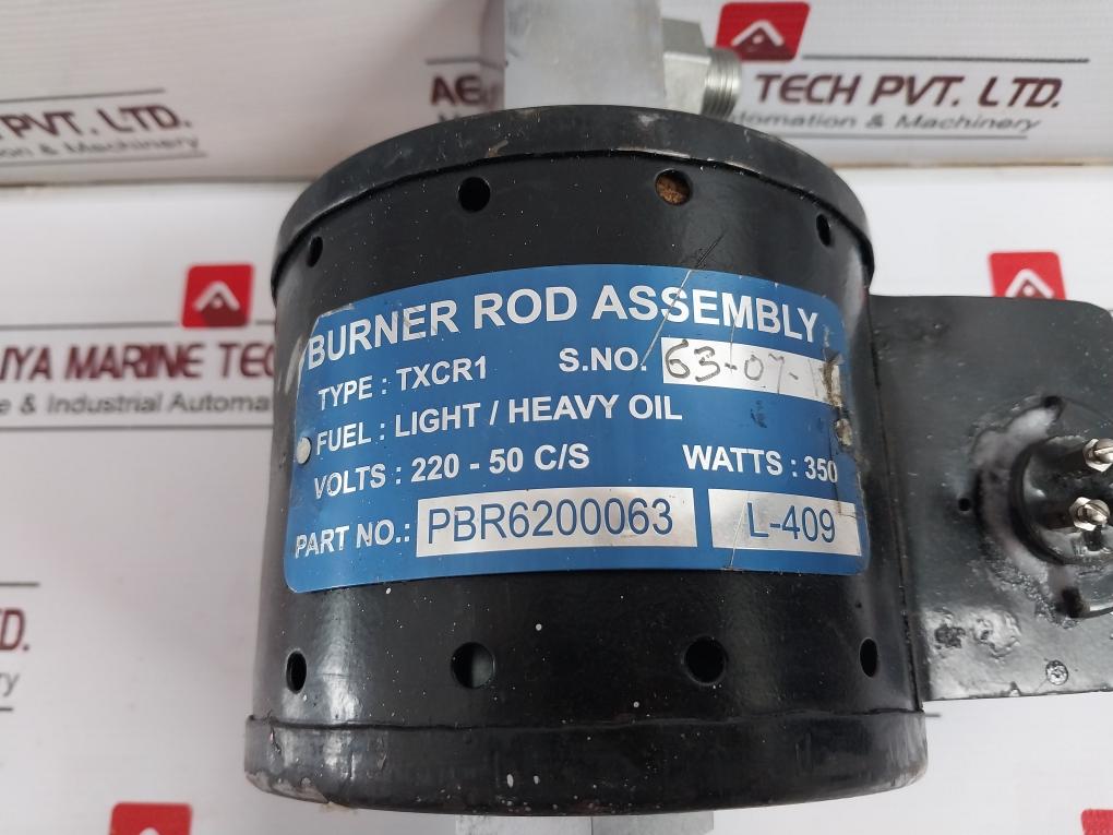 Burner Rod Assembly Txcr1 Thermax Boiler Pbr6200063, L-409