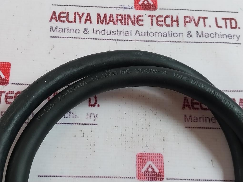 Burton 5501-2008-0004 E Cable 16 Awg 8/C Soow-a 105°C Dry 60°C Water Resistant