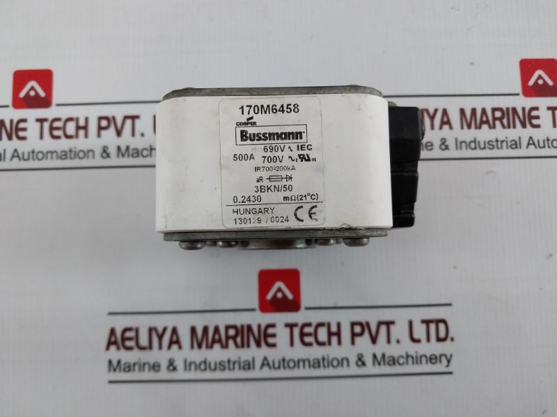 Bussmann 170M6458 High Speed Square Body Fuse 690V-iec Ir700-200Ka