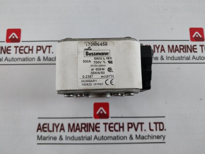 Bussmann 170M6458 High Speed Square Body Fuse 690V Iec Ir700-200Ka 150625/B2587