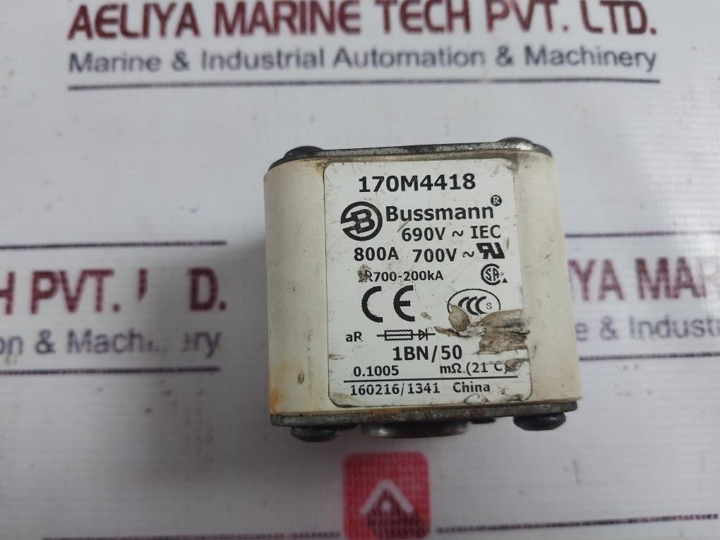 Bussmann 170m4418 Fuse 690v Iec 800a 700v Ir700-200ka