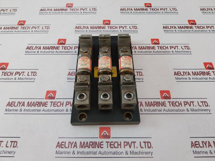 Bussmann 1B0089 Class T Modular Fuse Block 600v 200a W/ T-TRON JJS-150 Fuse