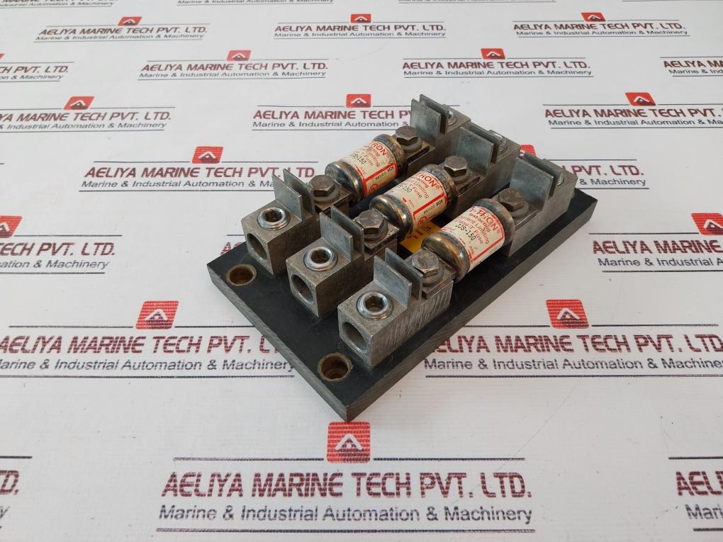 Bussmann 1B0089 Class T Modular Fuse Block 600v 200a W/ T-TRON JJS-150 Fuse
