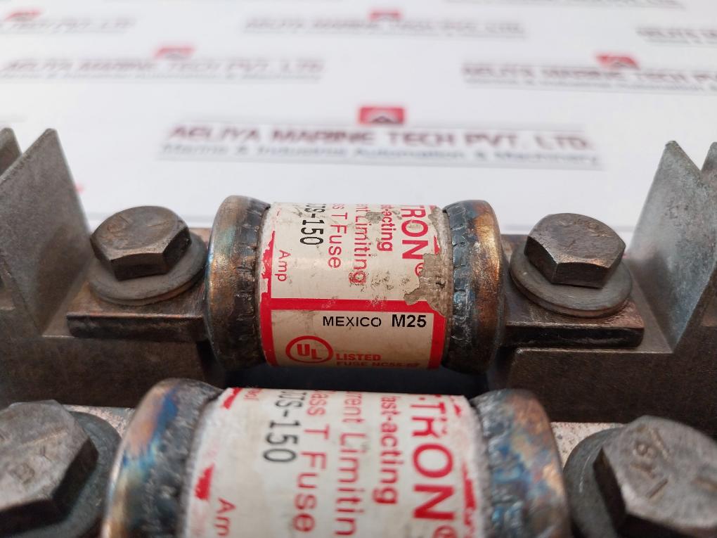 Bussmann 1B0089 Class T Modular Fuse Block 600v 200a W/ T-TRON JJS-150 Fuse