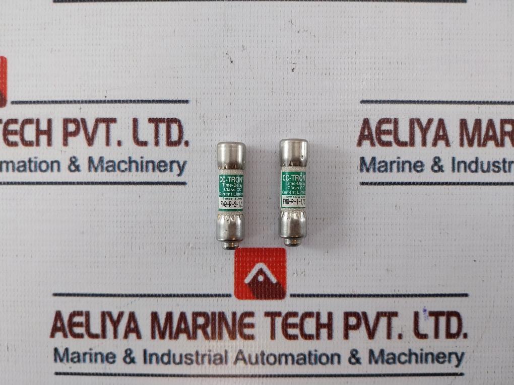 Lot of 6X Bussmann FNQ-R-2-1/2 CC-Tron Time-Delay Fuse