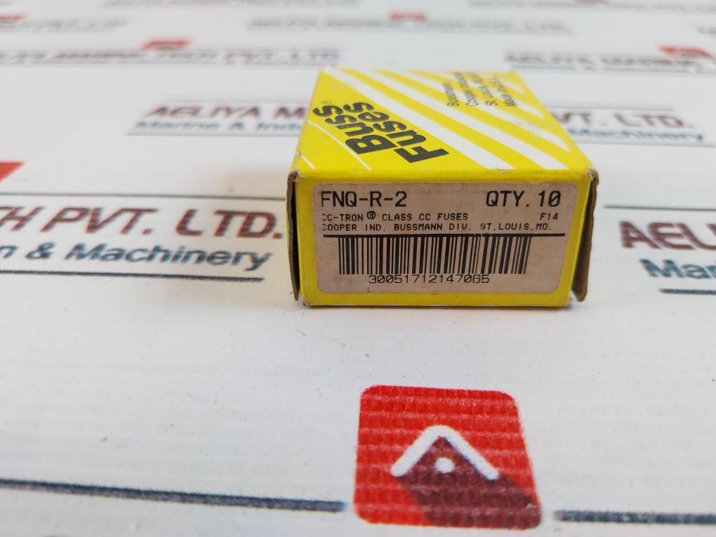 Lot of 5X Bussmann FNQ-R-2 CC-Tron Time Delay Fuse 600VAC