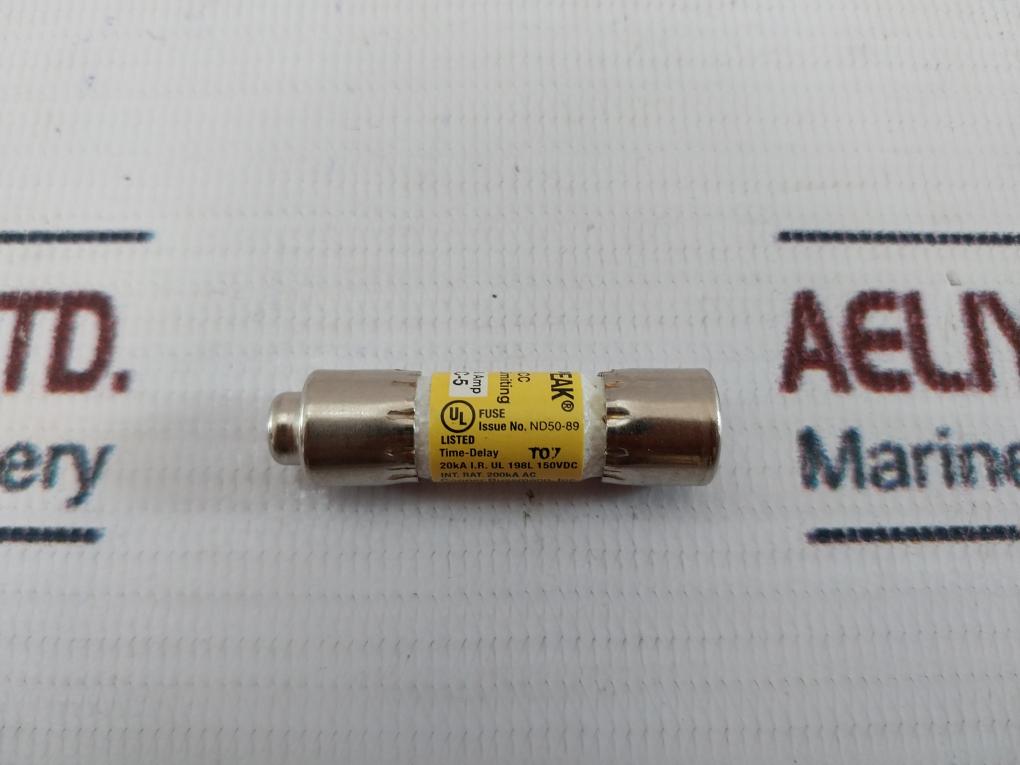 Lot of 6X Bussmann LP-CC-5 Current Limiting Time Delay Fuse 150Vdc
