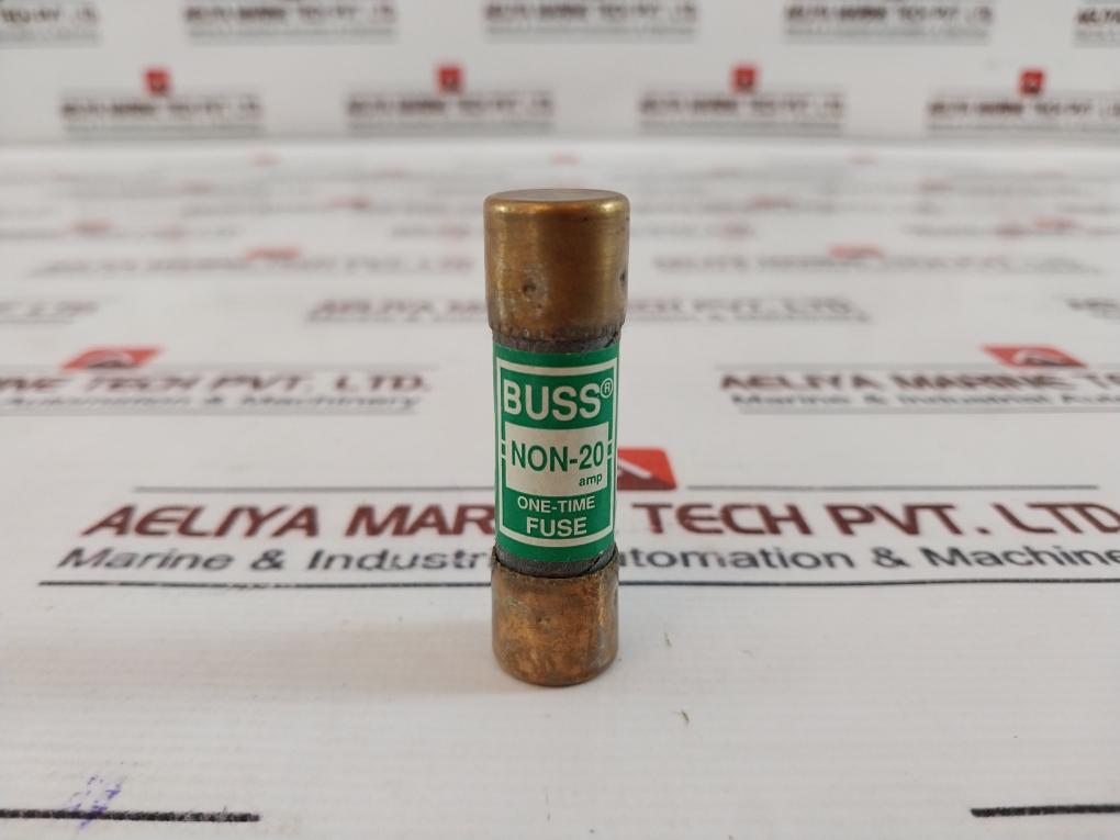 Lot of 10X Bussmann NON-20 One Time Fuse 250 Volts